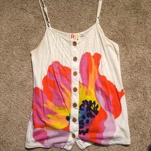 Roxy Button-down Tank Top